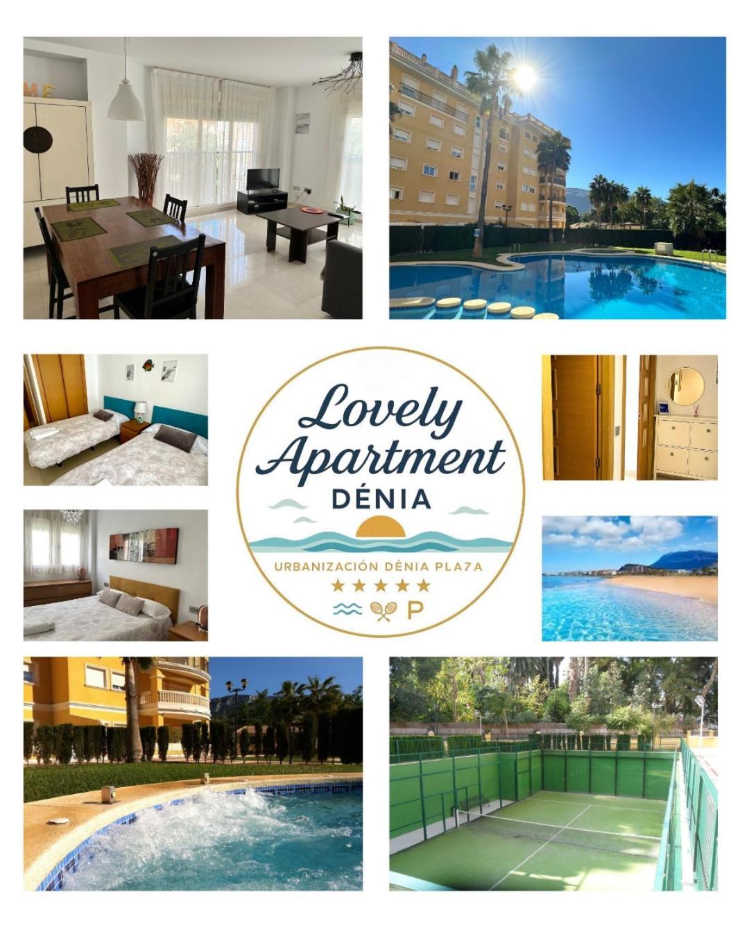 Lovely Apartment Denia, Piscina, Jacuzzi, Padel, Parking Eksteriør bilde